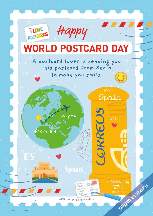 Postcard ID Sticker Set Postcards & Books